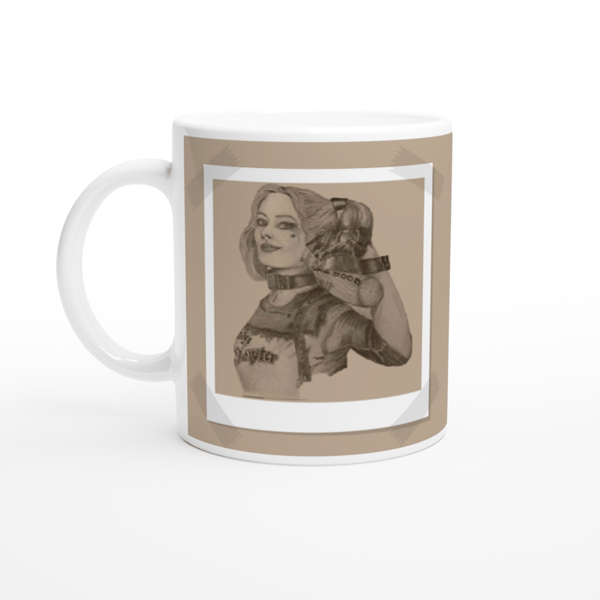 Harley Quinn Mug featuring Original drawing - Folksy