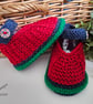 Designer Baby Boy's Hand Knitted Shoes   3 - 6 months size - Image 2