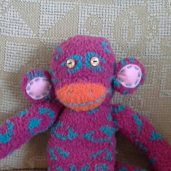 Meet Bobo the baby Sock Monkey