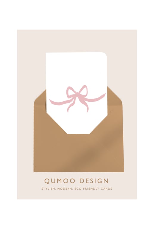 Wedding Card big pink bow wedding decor bridal (QM262)