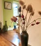 5 x red rosehip posy -  sculptural ceramic flowers for stylish arrangement - Image 4