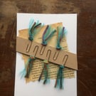 Decorated Paperclips with Tassels, set of 6