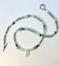 Aventurine Necklace With New Jade, Stars & Swarovski Crystals, Gifts For Her - Image 6