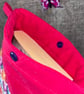 Padded Pink with hearts Book Sleeve, Cover, Pouch Special Gift for a reader - Image 2