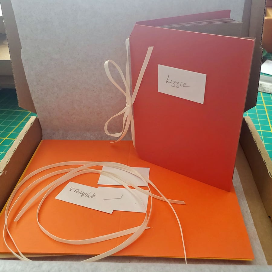 Craft Kit Little Notebooks - Ribbon Tied, No sewing. Kids Gift Set.