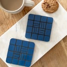 Coaster Set - Two Mosaic Wave Coasters