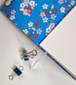 Blue Daisy Leather Journal, lined with Chiyogami Paper, perfect Mothers Day Gift - Image 8