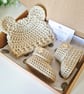 Teddy Bear Baby Hat and Bootie Set – Crochet Baby Shower Gift