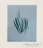Limited Edition Artwork Print Original Silk Screen - Blue Hand Made Paper - Image 4