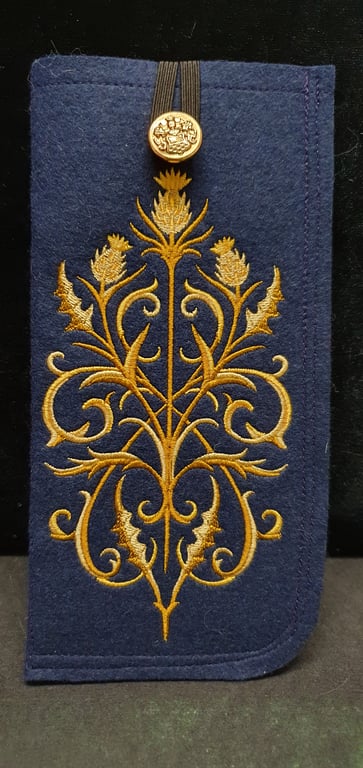 Baroque thistle bouquet Glasses Case