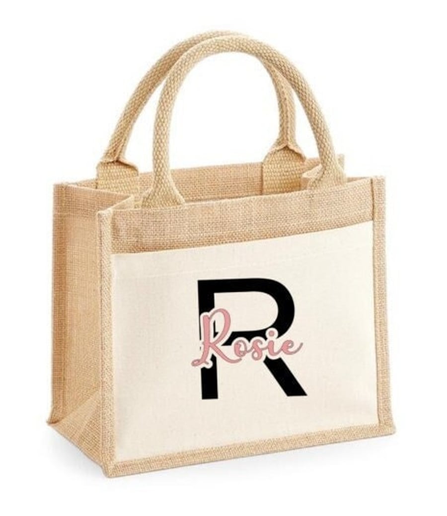 Personalized Bags Cotton Pocket Jute Tote Bags FREE DELIVERY