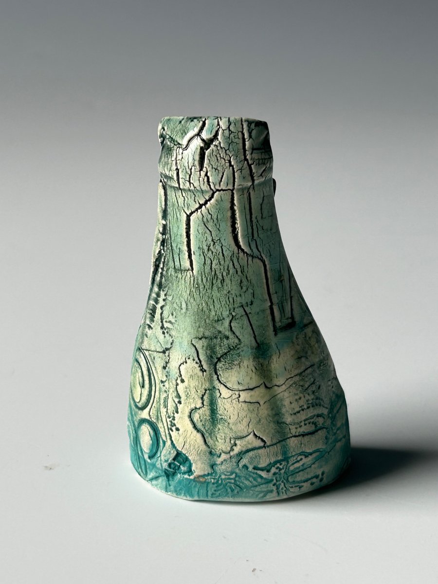 Small Sculpture: Ceramic Sketch: Bottle Top Texture