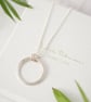 Textured Sterling Silver Necklace - Minimalist Handmade Jewellery - Image 9