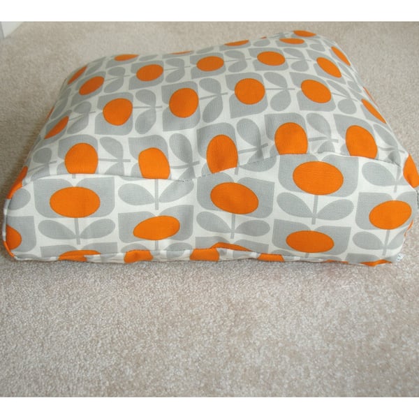 Tempur Pedic Original Travel Neck Pillow Cover Orthopaedic Orange and Grey MCM