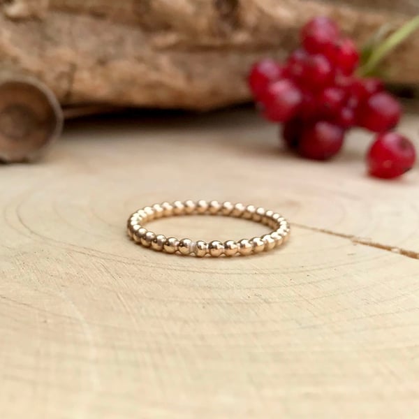 Handmade Gold Berry Rings