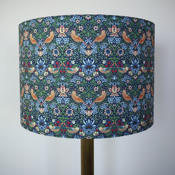 William Morris Strawberry Thief Lampshade 30cm Drum Table or Ceiling