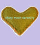 Pocket Hug Large, Felt Olive Green with Orange stitching - Image 2