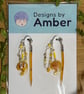 Pencil & Shaving Earrings - Cute Artist Crafts Stationery Dangle Bead Jewellery - Image 7