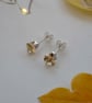 Sparkly & Autumnal simple Citrine stud earrings - Image 6