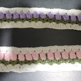 Crochet Tulip hairband