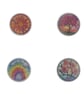 Colourful Nature Glass Coaster Set