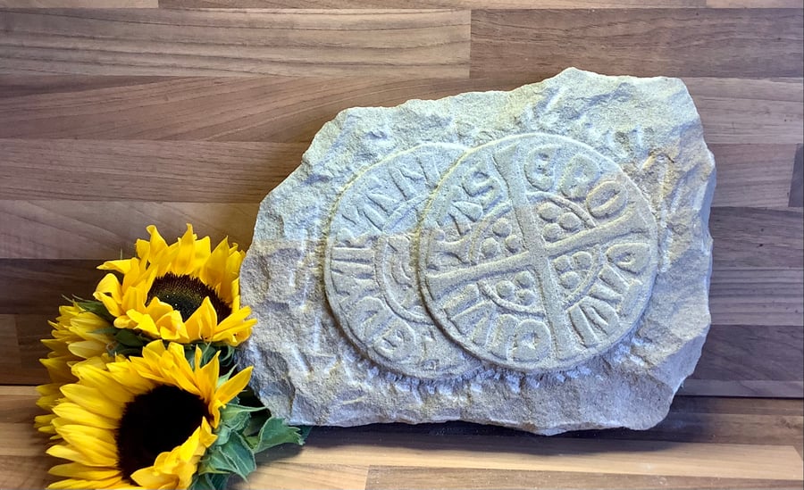 2 Hammered Coins - Coin and Metal detecting Stone Carving