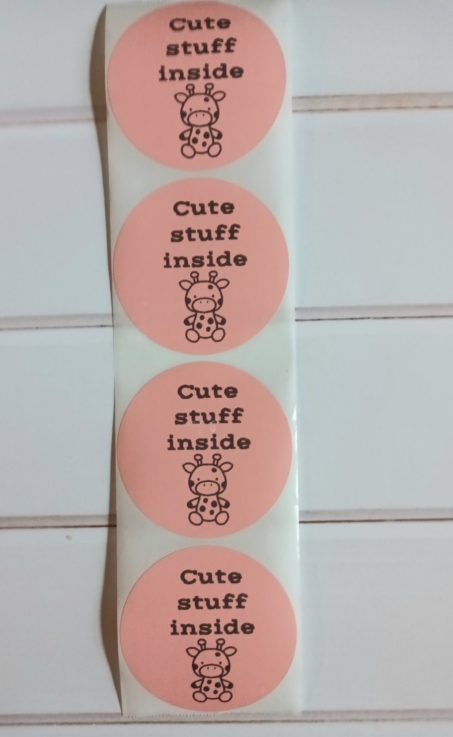 50 'Cute Stuff Inside' Thermal Printed Stickers (11P)