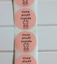 50 'Cute Stuff Inside' Thermal Printed Stickers (11P)
