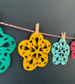 Summer Flower Papercut Garland (rainbow) - Image 5