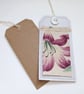Gift Tags - plum pink, reclaimed curtain textiles with vintage silk and lace - Image 9