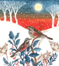 Redwings Handmade Christmas Card - Image 1