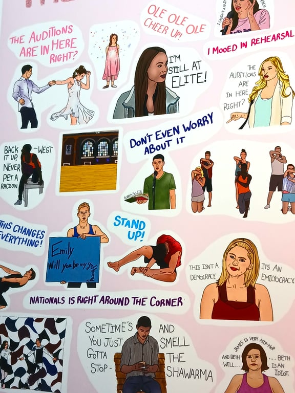 The Next Step sticker sheet