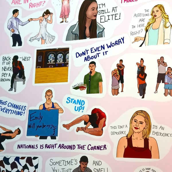 The Next Step sticker sheet