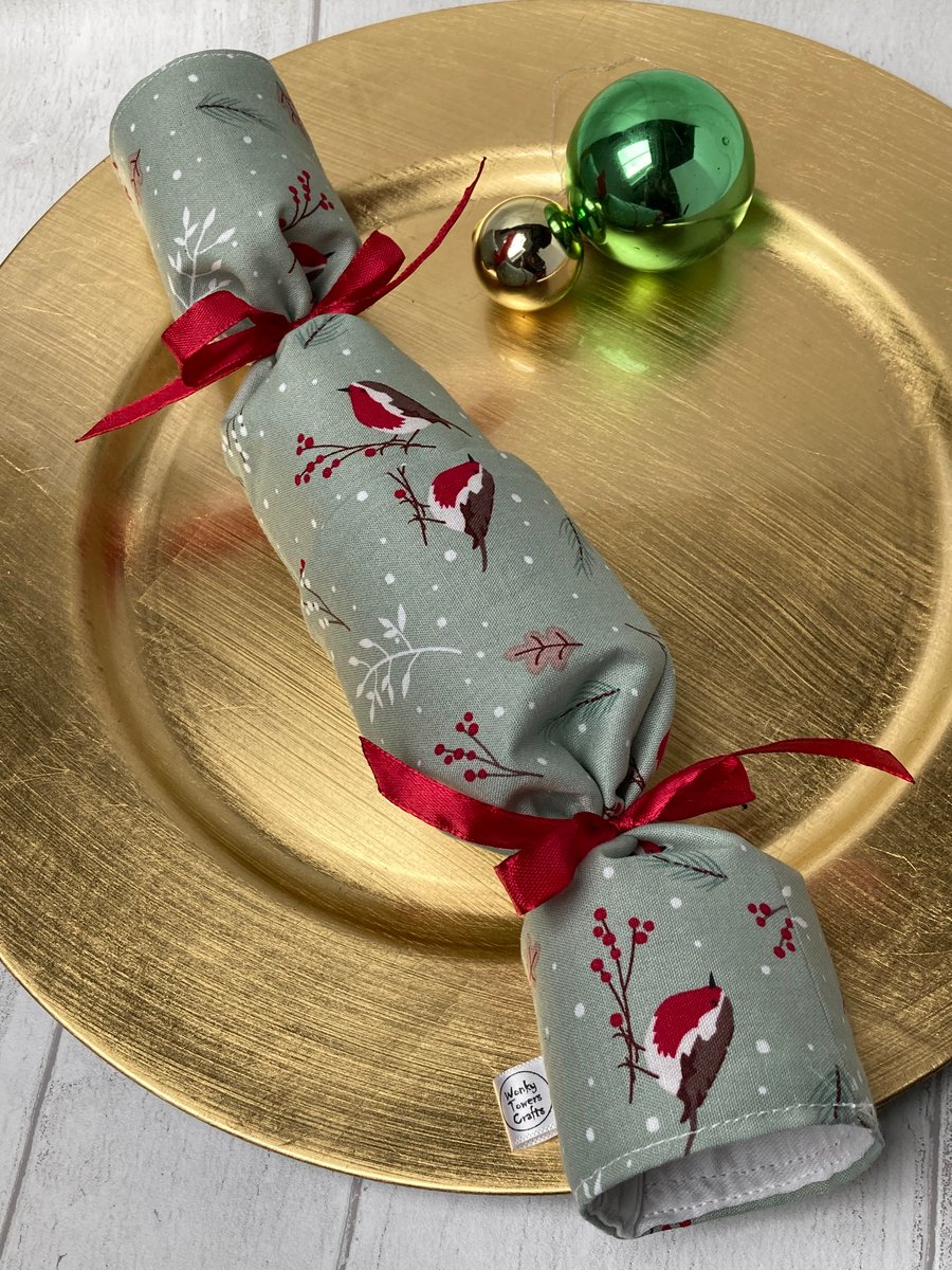 Reusable Christmas Cracker. Robins. Budget second