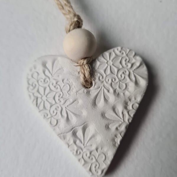 Heart clay hanging decoration oil diffuser FREE DELIVERY