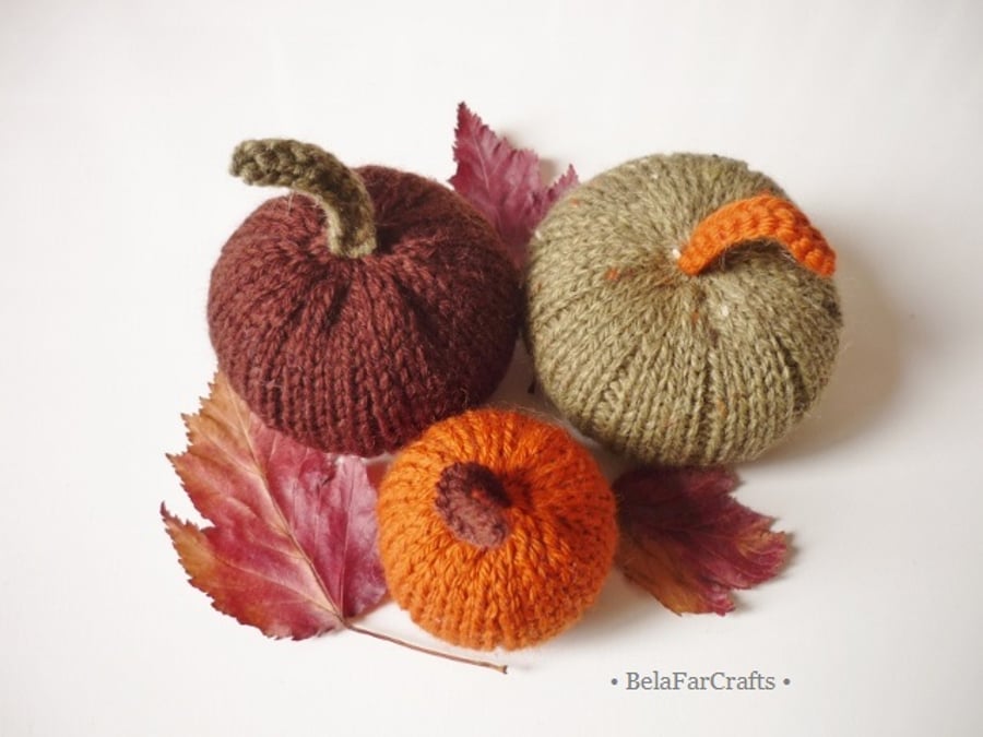Autumn pumpkins (3) - Thanksgiving decorations - Fall wedding favours