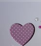 Birthday Card - Dusky Pink and White Polka Dot Heart Aperture - Image 8