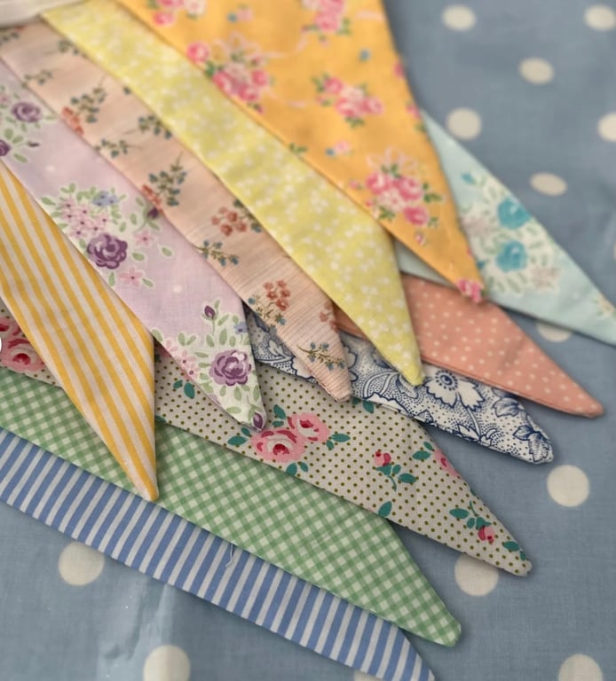 Summer Fabric Bunting, Banner, 