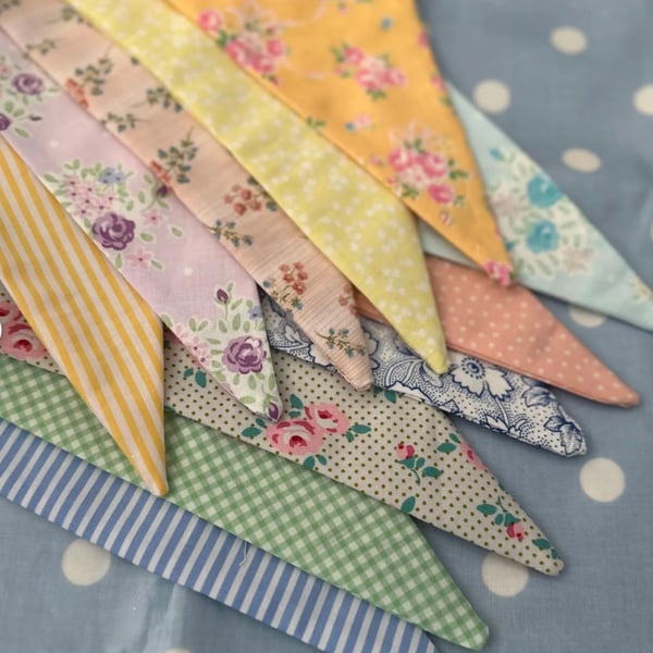 Summer Fabric Bunting, Banner, 