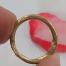 Molten 9ct Gold Wedding Band