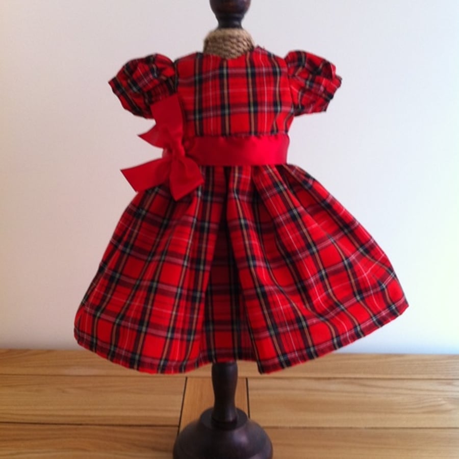 Red Tartan Party Dress
