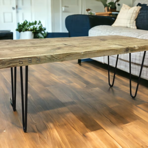 Scaffold Board Coffee Table With Hairpin Legs Using Reclaimed Materials THE ROMS