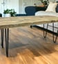 Scaffold Board Coffee Table With Hairpin Legs Using Reclaimed Materials THE ROMS - Image 1