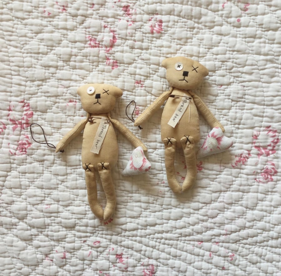 Thread Bear with Heart