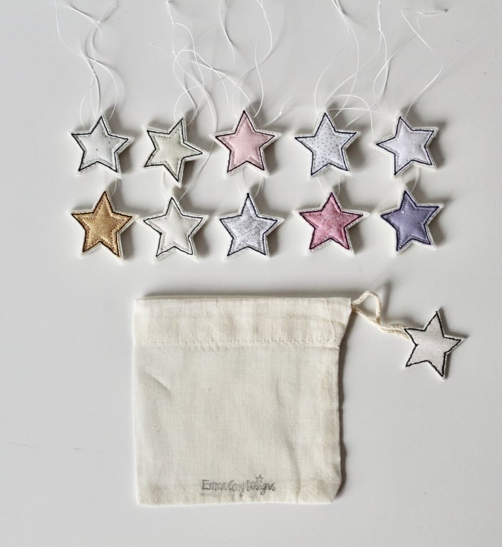 'A Little Bag of Ten Stars' - Hanging Decoration