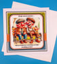 Mans Funny Birthday Card x8inches, 20x20cms, Decoupage, Father, Husband, Brother - Image 1