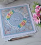 You Are In My Thoughts Get Well Sympathy Pastel Flowers 3D Luxury Handmade Card - Image 1
