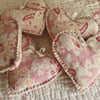 Vintage quilt lavender heart