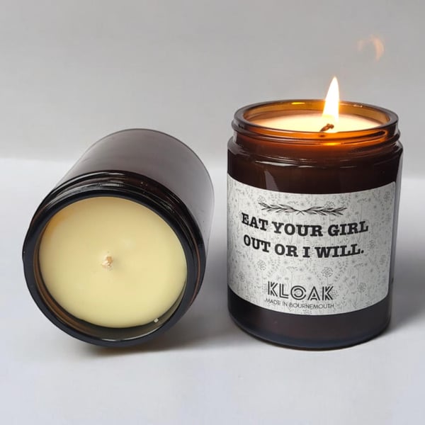 Eat Your Girl Out Candle: Funny Soy Wax Candles