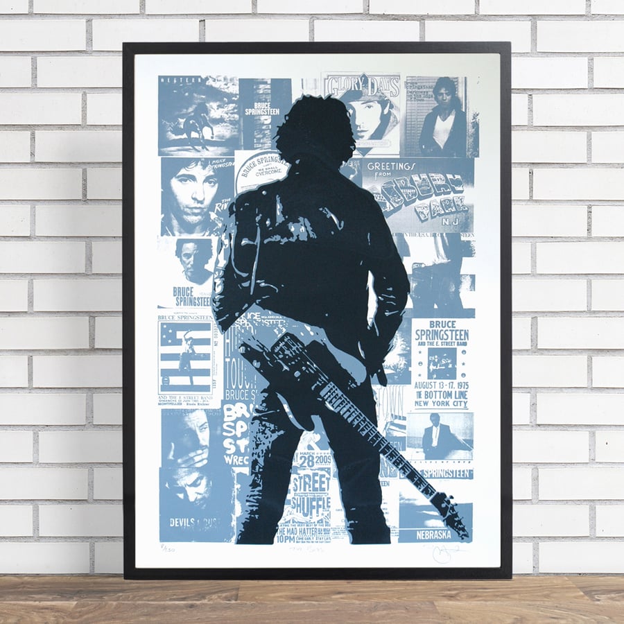Bruce Springsteen 'The Boss' Hand Pulled Limited Edition Screen Print